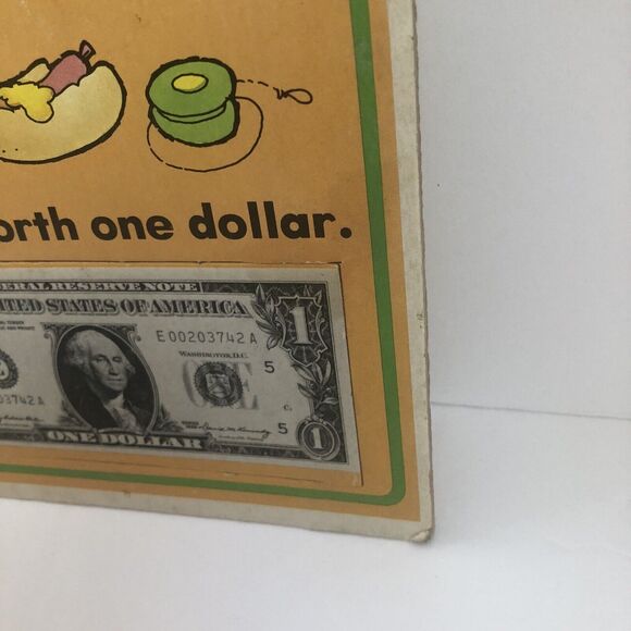 1985 Vintage Golden Step Ahead Learning Puzzle Fun with Money 4739-1 - Picture 6 of 15